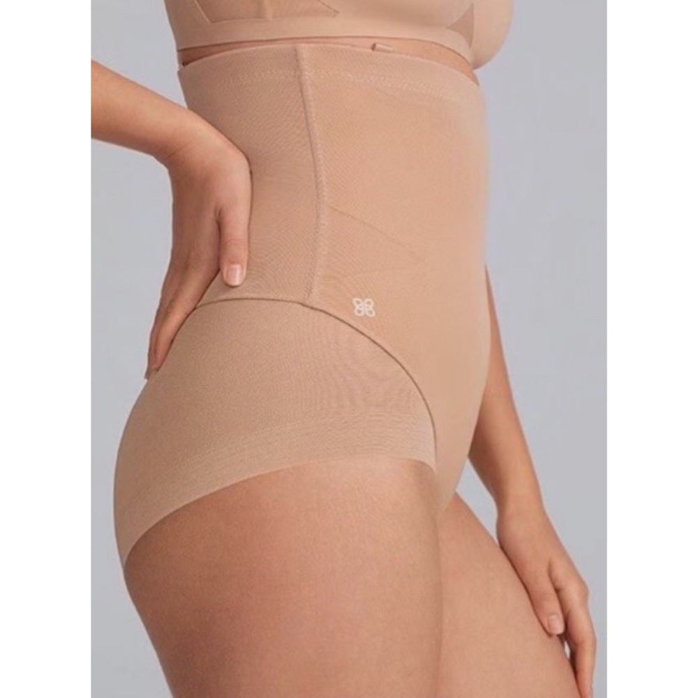 Honeylove SuperPower Brief High Waisted Shapewear Size XL Sand Nude Beige